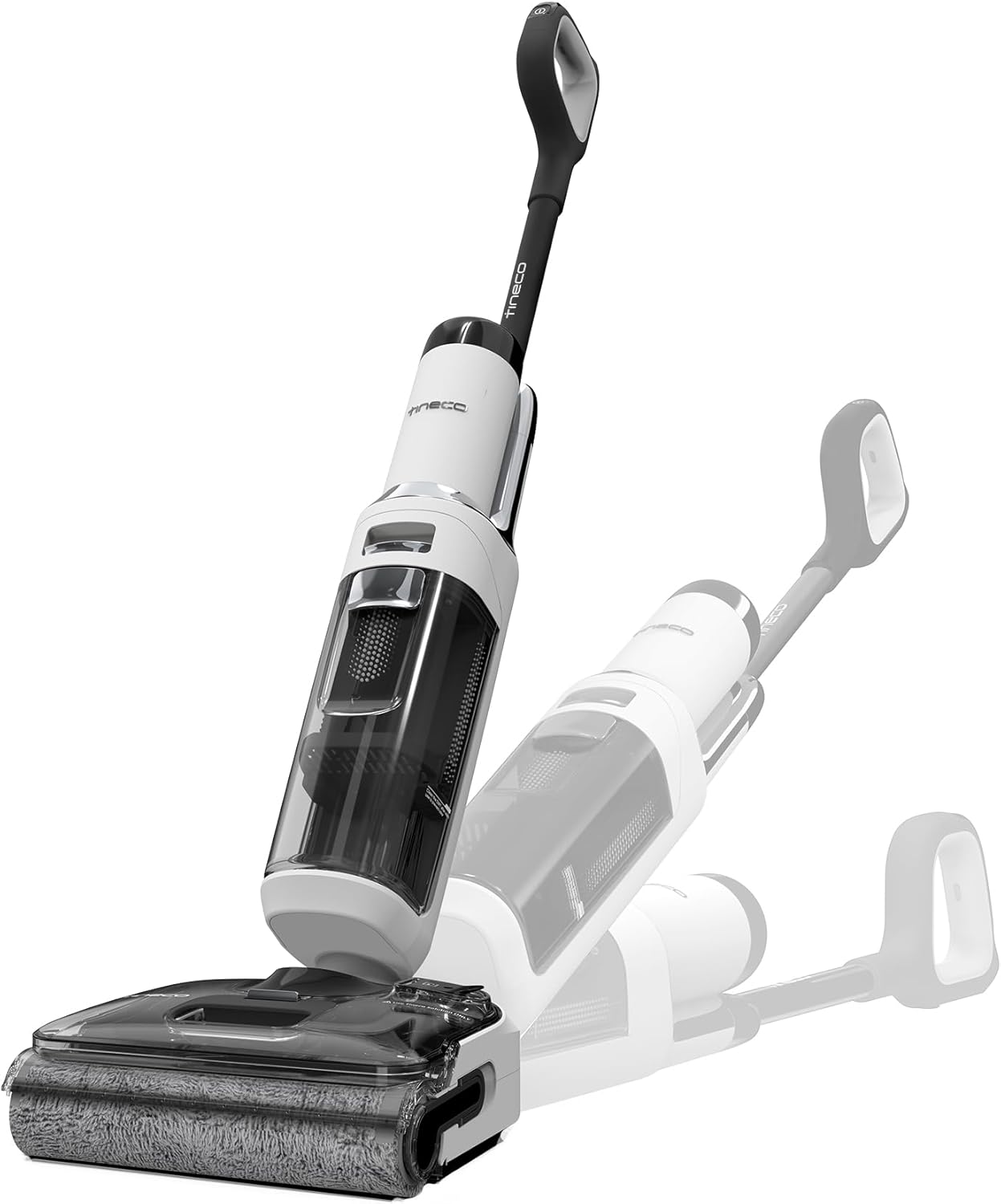 Tineco Aspirateur Balai sans Fil Floor One S6 Stretch Lite Aspirateur Laveur, S’aplatit à 180°, Auto-Nettoyage, Longue Autonomie, Nettoyage des Bords de 2 côtés