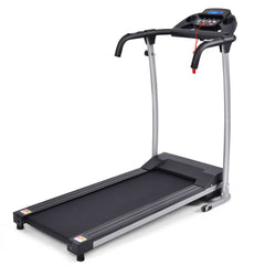 Tapis de Course lectrique Pliable avec cran et Moniteur de Frquence Cardiaque avec Vitesse de 1  10 km/h et 12 Programmes Noir -