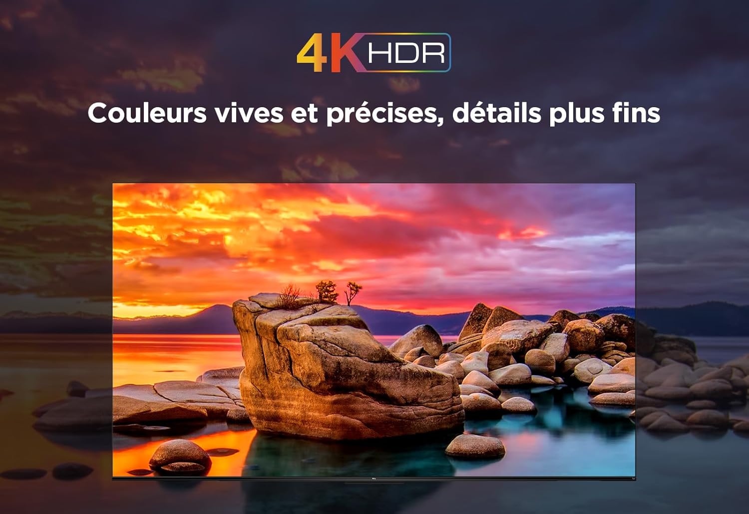 TCL 50PF650 50 Pouces 4K Ultra HD, HDR TV, Smart LED Fire TV (Dolby Vision, Dolby Atmos, DTS, HDR 10, Alexa intégré, Airplay2, Miracast)
