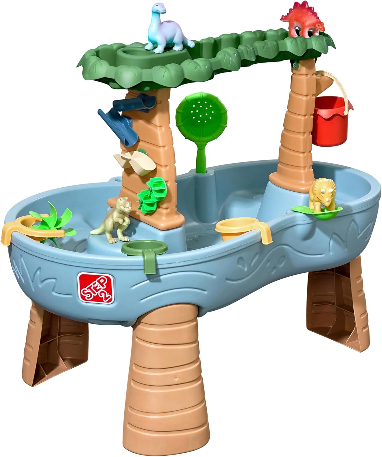 Rain Shower Splash Table d'eau avec 13 Accessoires - Bleu & Vert | Table Jeux d'eau | Table d’activité pour Le Jardin,Table Activité Eau | Table d'eau Extérieur