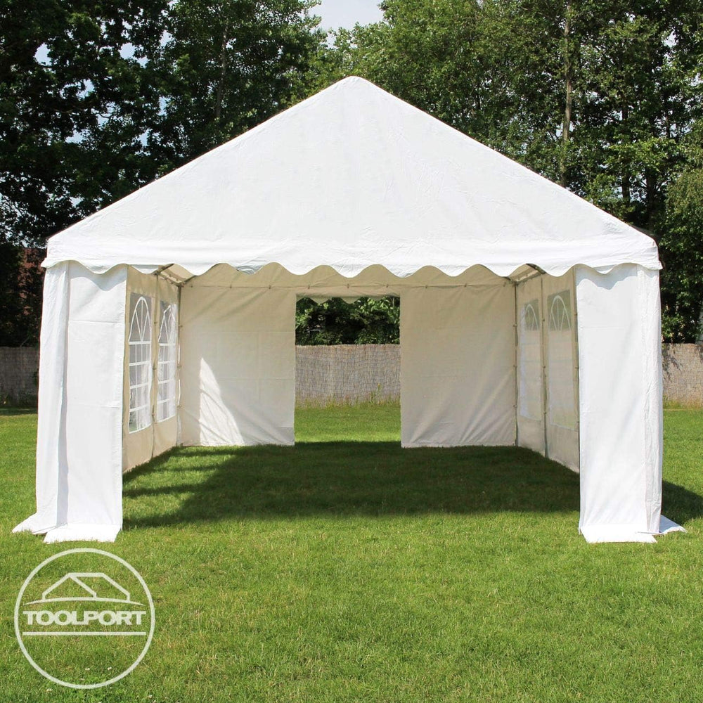 TOOLPORT 3x6 m Tente de réception/Barnum Gris-Blanc Toile de Haute qualité PVC 700 N