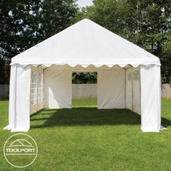 TOOLPORT 3x6 m Tente de réception/Barnum Gris-Blanc Toile de Haute qualité PVC 700 N