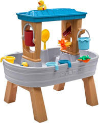 Rain Shower Splash Table d'eau avec 13 Accessoires - Bleu & Vert | Table Jeux d'eau | Table d’activité pour Le Jardin,Table Activité Eau | Table d'eau Extérieur
