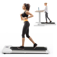 Tapis de Course Mince Tapis de Jogging avec Capacit de 120 Kg Tlcommande et cran Led Inclinable  Roulettes Tapis de Course  Glisser Gris/Noir/Rose -