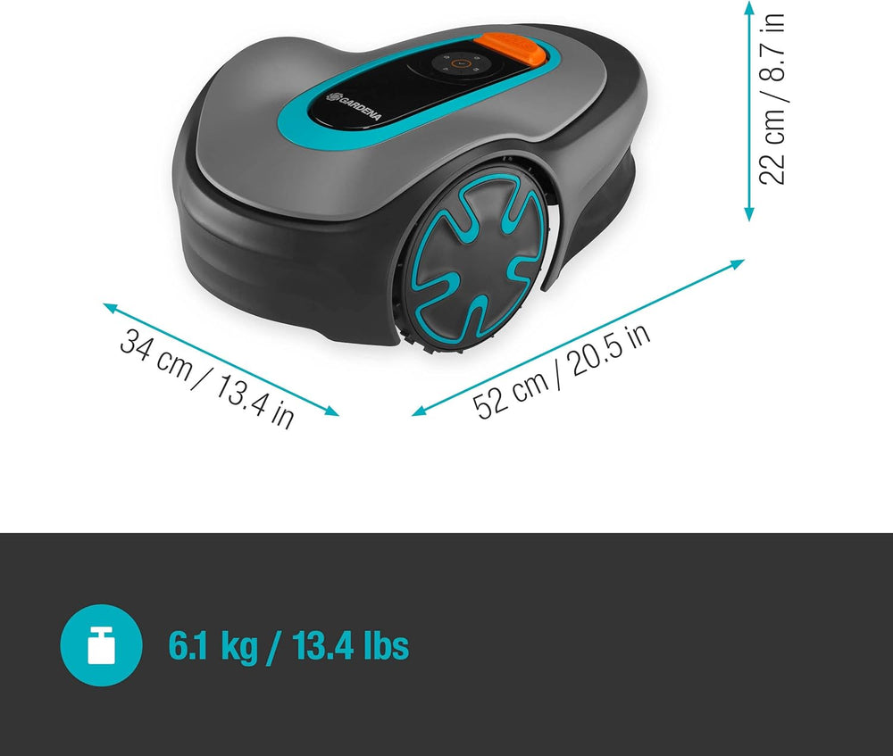 Tondeuse robot SILENO minimo 250 m² : Tondeuse intelligente avec connectivité optimale Programmable avec l'application Bluetooth® ,Version FR/NL (15201-26)