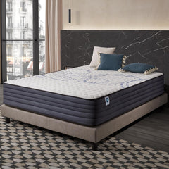NATURALEX - Matelas PerfectSleep 140x190 cm - 30 cm - Soutien Mousse à mémoire de Forme - Accueil Blue Latex - Confort Ferme - Respirant - 7 Zones - Réversible - Haute Densité - Fabriqué en Europe