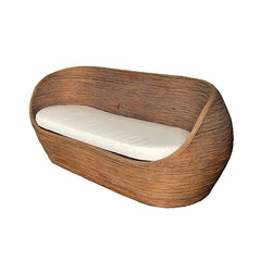 Salon de jardin en rotin 5 places Trinidad Naturel beige - Action-sport36 -
