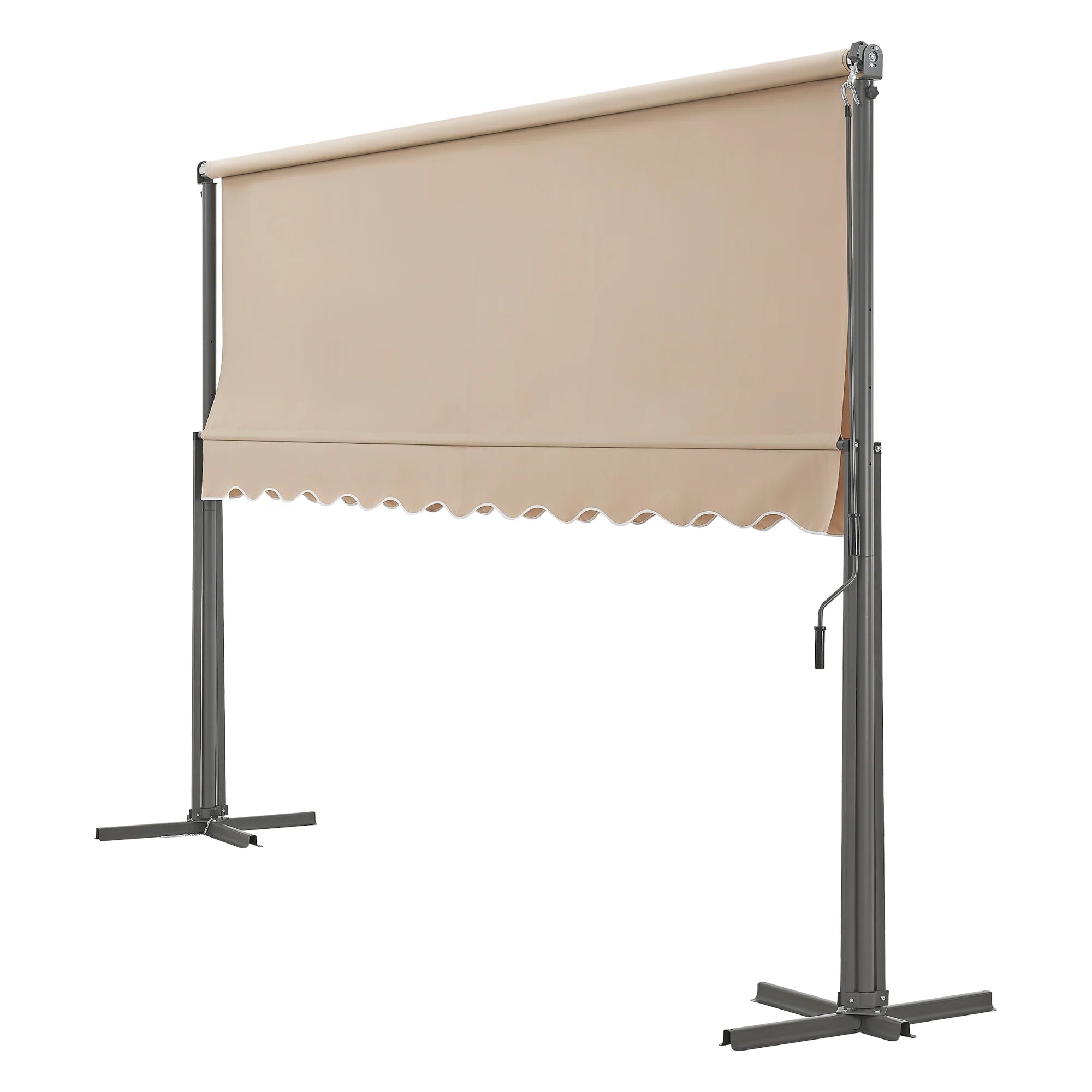 Store banne autoportant  double pente 400 x 300 x 260 cm sable 03_0008295 -