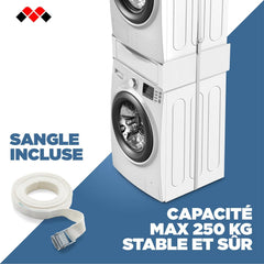 Meliconi - Kit de superposition universel + Tiroir coulissant - TORRE EXTRA - pour lave-linge et sèche-linge