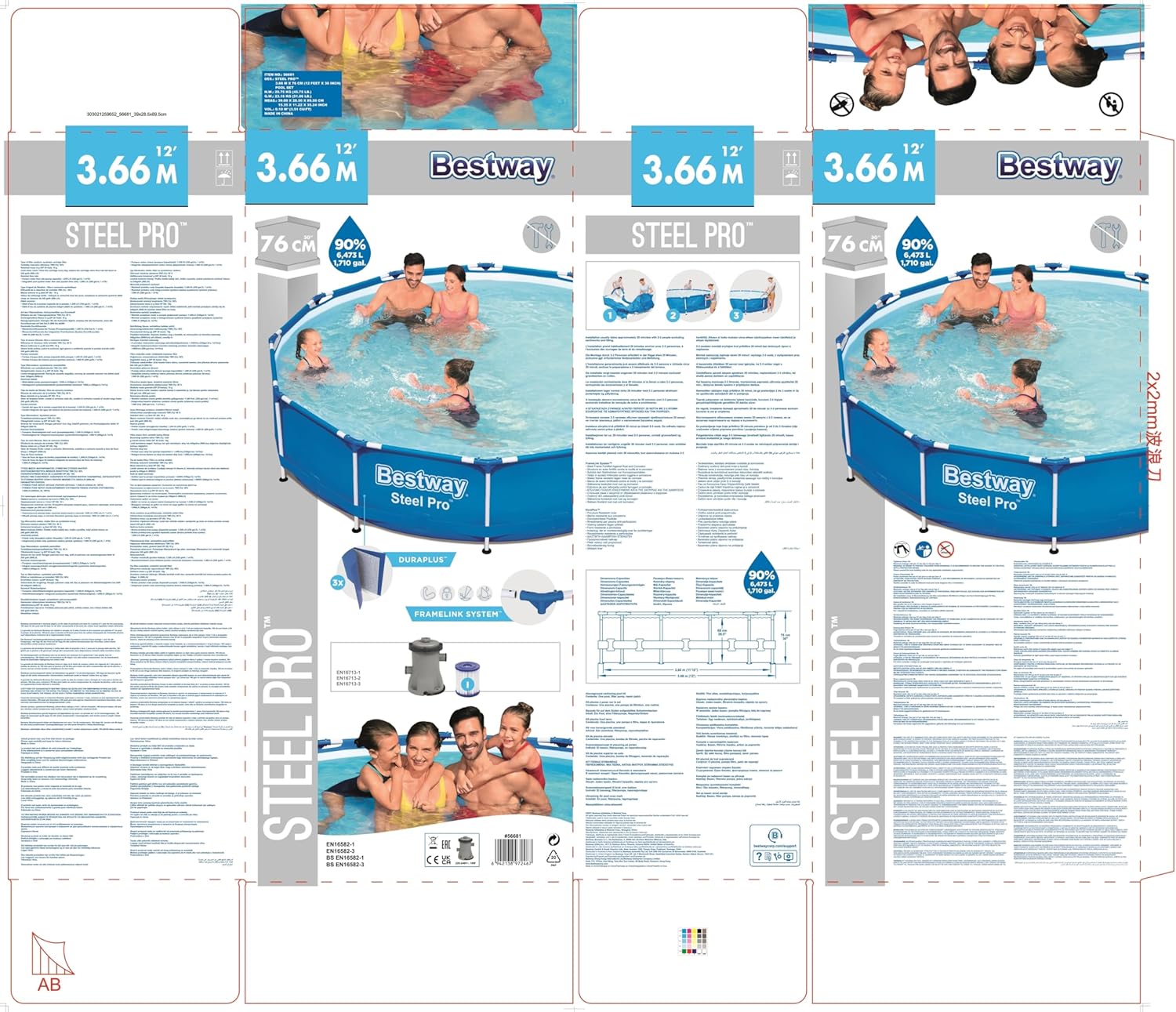 Piscine Démontable 366 x 76 cm