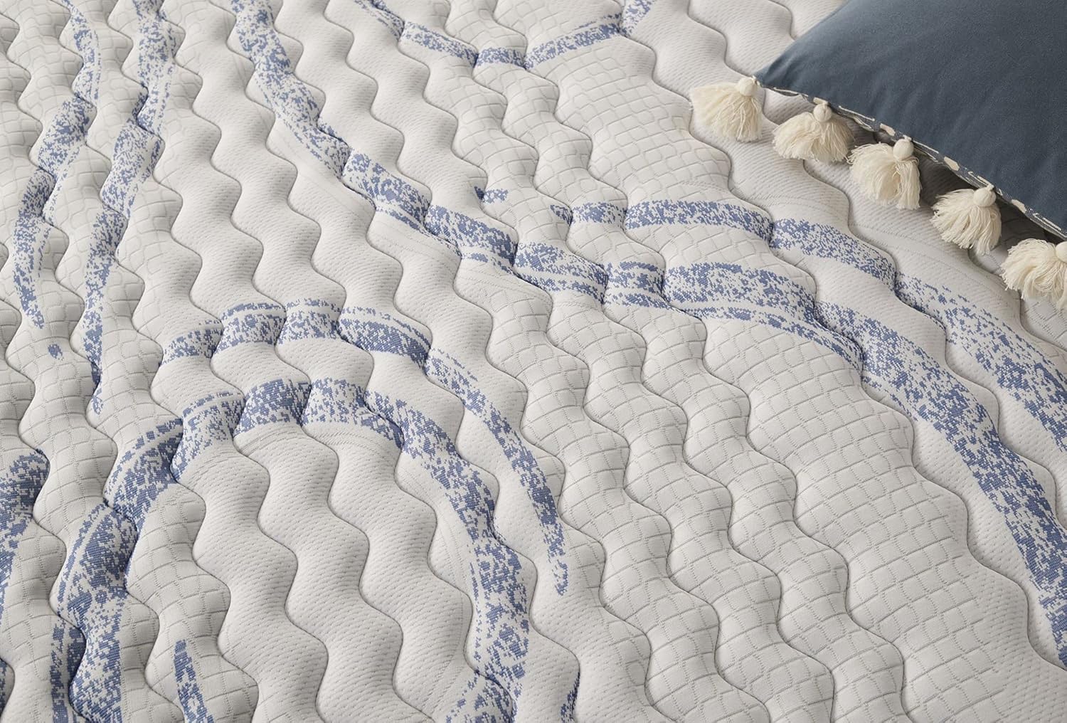 NATURALEX - Matelas PerfectSleep 160x200 cm - 30 cm - Soutien Mousse à mémoire de Forme - Accueil Blue Latex - Confort Ferme - Respirant - 7 Zones - Réversible - Haute Densité - Fabriqué en Europe