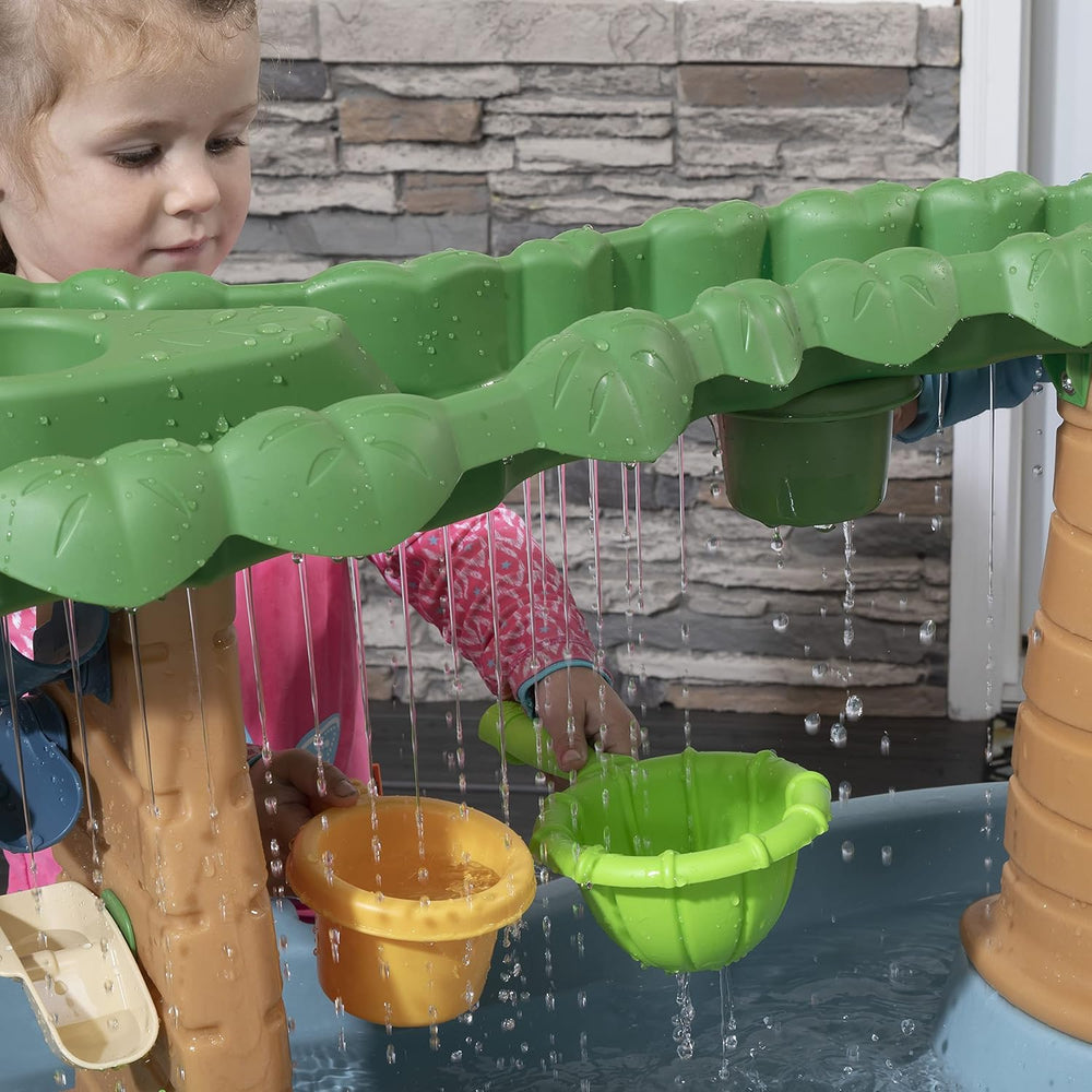 Rain Shower Splash Table d'eau avec 13 Accessoires - Bleu & Vert | Table Jeux d'eau | Table d檃ctivit pour Le Jardin,Table Activit Eau | Table d'eau Extrieur