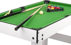Leomark Table 4 Jeux en 1 - Billard, babyfoot, Hockey de Table et ping-Pong Table à Jouer Multifonction Table multijeux Dim: 120 x 61 x 82 (Hauteur) cm