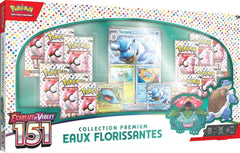 Pokémon: Collection Premium Eaux Florissantes du JCC Pokémon (4 Cartes Promo Brillantes 1 Carte Grand Format Brillante et 12 boosters)