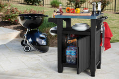 Mini desserte barbecue UNITY - Gris - 105 litres