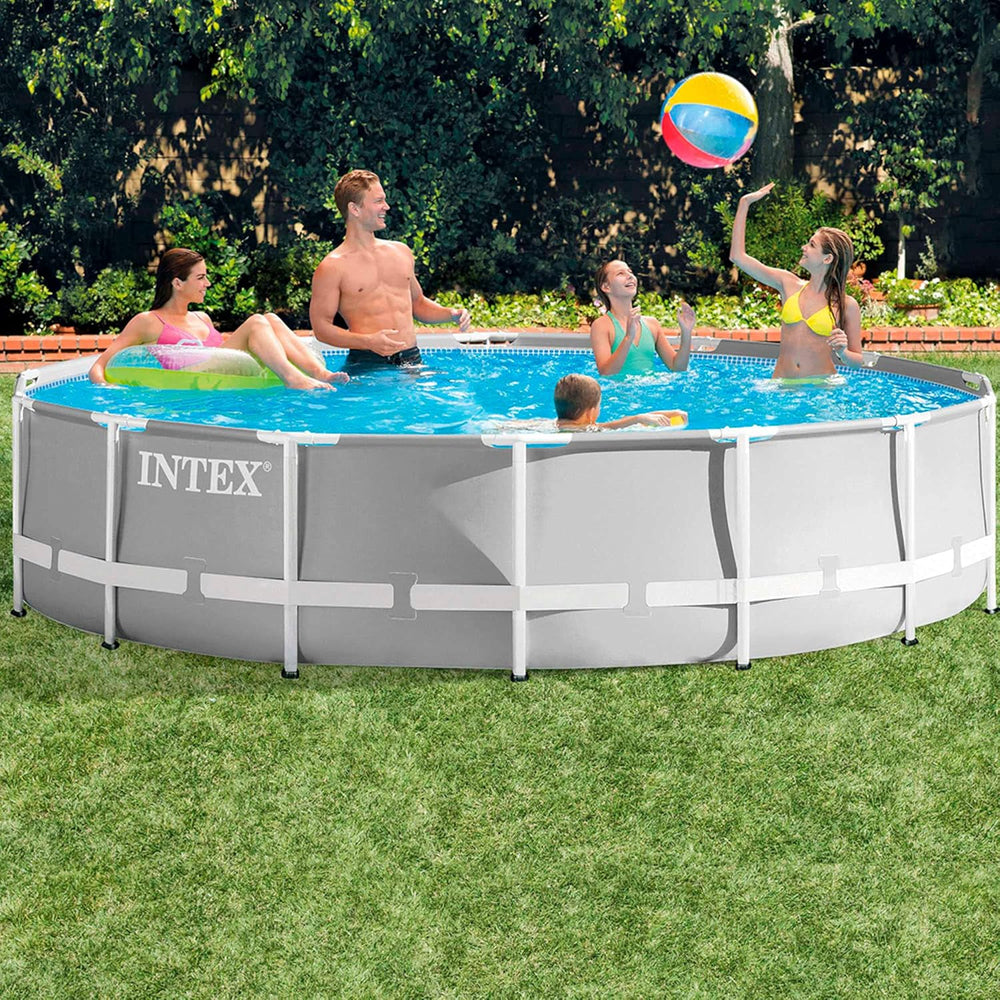 Intex piscine prism frame ronde tubulaire (ø)3,05 x (h)0,76m