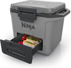 Ninja FrostVault Hard Cooler Glacière de Haute qualité, Conserve la Glace Jusqu' Jours, tiroir Rangement Sec intégré à température de réfrigérateur