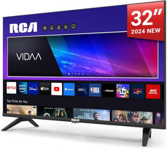 RCA VRS32HQ1 Smart TV 32 Pouces (80 cm) WiFi VIDAA Connectée Téléviseurs sans Bord avec Triple Tuner(DVB-C/S2/-T2) Molotov Netflix Prime Video + Youtube - 2024